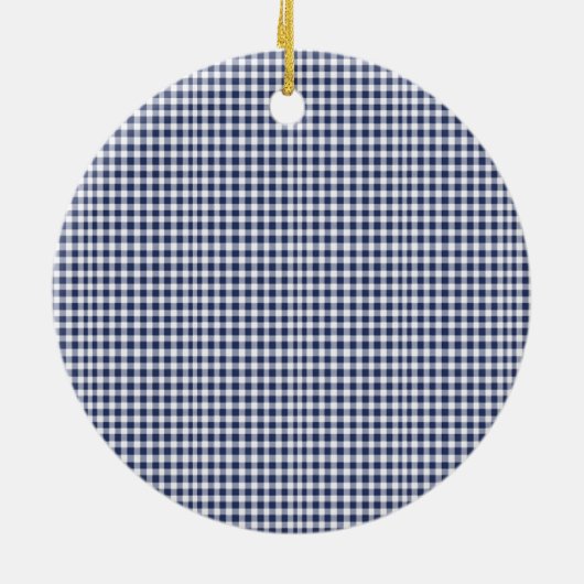 Traditioneel blauw Ornament kerst (Achterkant)