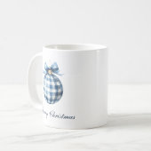 Traditioneel blauw Ornament kerst Koffiemok (Voorkant links)