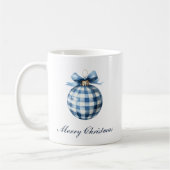 Traditioneel blauw Ornament kerst Koffiemok (Links)