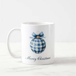 Traditioneel blauw Ornament kerst Koffiemok