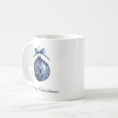 Traditioneel blauw Ornament kerst Koffiemok (Voorkant links)