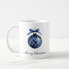 Traditioneel blauw Ornament kerst Koffiemok