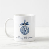 Traditioneel blauw Ornament kerst Koffiemok (Links)