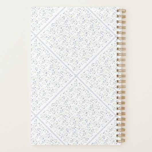 Traditioneel Blauw | Planner (Achterkant)