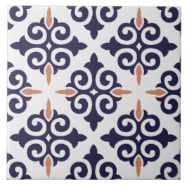 Traditioneel blauw traditioneel blauw van de Marok Tegeltje