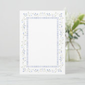 Traditioneel Blauw | Wenskaart (Staand voorkant)