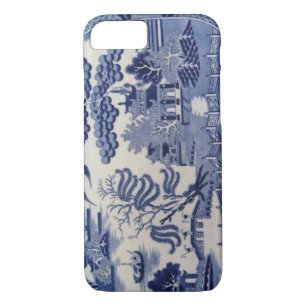 Traditioneel Blauw Willow China Hoesje uit de 19e