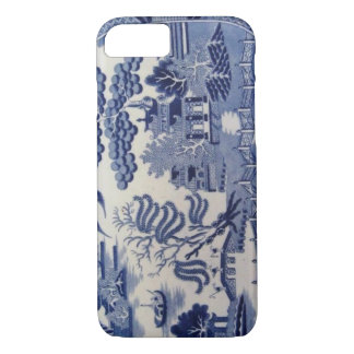 Traditioneel Blauw Willow China Hoesje uit de 19e