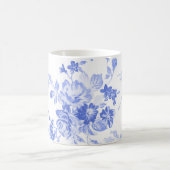 traditioneel blauw - witte - bloemenpatroon mok (Center)