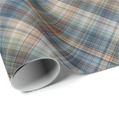 Traditioneel Blauwgroen blauw beige Tan Taupe Brow Cadeaupapier (Rol Hoek)