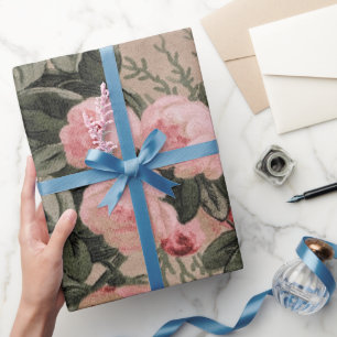 Traditioneel Bloemendessin Foto Cadeaupapier