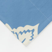 Traditioneel bloemenprintpatroon fleece deken (Hoek)