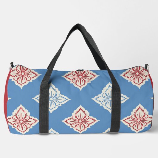 Traditioneel bloemenprintpatroon plunjezak (Voorkant)