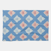 Traditioneel bloemenprintpatroon theedoek (Horizontaal)