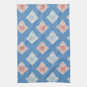 Traditioneel bloemenprintpatroon theedoek (Verticaal)