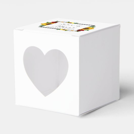 Traditioneel bloemig Vrijgezellenfeest Bedankdoosjes (Voorkant Zijde)