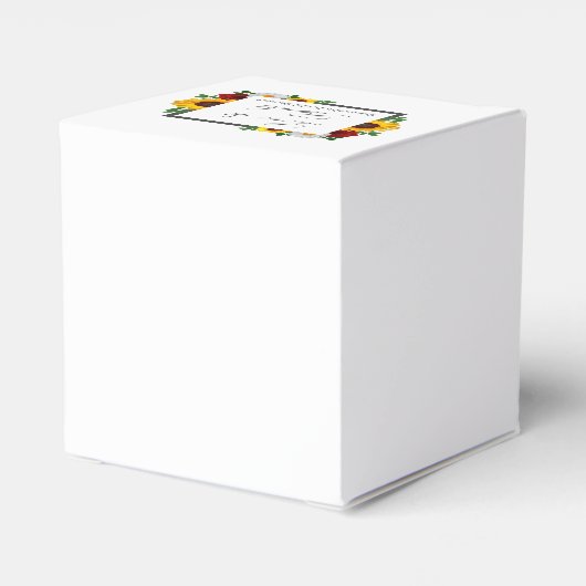 Traditioneel bloemig Vrijgezellenfeest Bedankdoosjes (Achterkant)