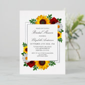 Traditioneel bloemig Vrijgezellenfeest Folie Uitnodiging (Staand Voorkant)