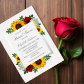 Traditioneel bloemig Vrijgezellenfeest Folie Uitnodiging