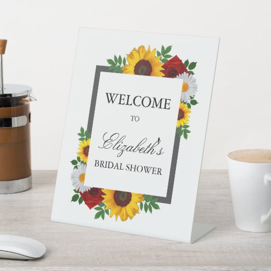 Traditioneel bloemig Vrijgezellenfeest Reclamebord Met Voetstuk (Insitu)