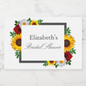 Traditioneel bloemig Vrijgezellenfeest Sparkling Wijnetiket (Enkel label)