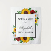 Traditioneel bloemig Vrijgezellenfeest Wandkleed (Voorkant)