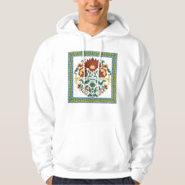 Traditioneel bloemmotief in folkloristische stijl  hoodie