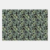 Traditioneel botanisch patroon - 3 ontwerp inpakpapier vel (Voorkant 3)