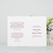 Traditioneel Bourgondisch formeel huwelijksprogram (Staand voorkant)