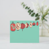 Traditioneel Briefkaart Chinese papierlantaarns (Staand voorkant)