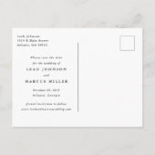 Traditioneel Briefkaart Save the Date (Achterkant)