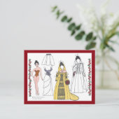 Traditioneel Briefkaart van bruidspapier (Staand voorkant)