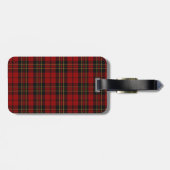 Traditioneel brodie Tartan Spond Bagagelabel (Achterkant horizontaal)