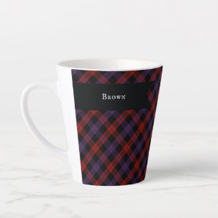 Traditioneel bruin Grady Highland Plaid Latte Mok