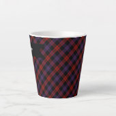 Traditioneel bruin Grady Highland Plaid Latte Mok (Voorkant)