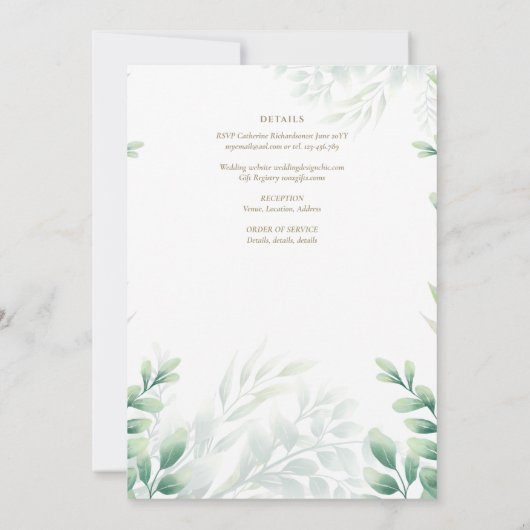 Traditioneel BYZANTijns Kruis Groene Huwelijksdeco Kaart