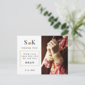 Traditioneel & Chic Foto Dank je voor de Indiase b Briefkaart (Staand voorkant)