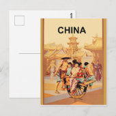 Traditioneel China Briefkaart (Voorkant / Achterkant)