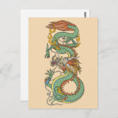 Traditioneel Chinees Briefkaart (Voorkant / Achterkant)