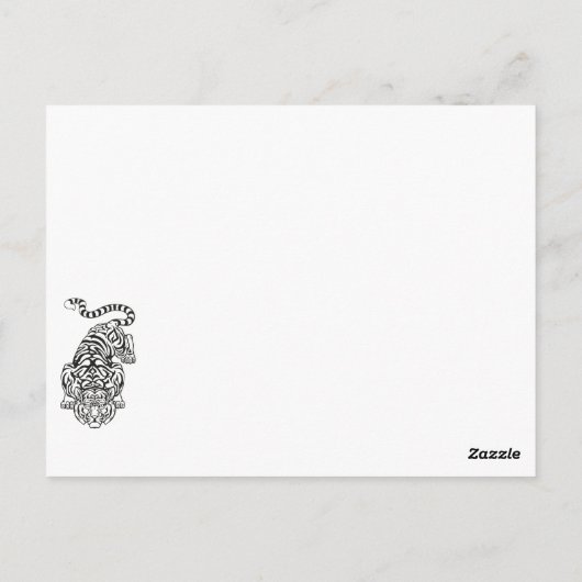 Traditioneel Chinees Briefkaart (Achterkant)