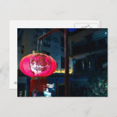 Traditioneel Chinees Briefkaart van de Lantaarn (Voorkant / Achterkant)