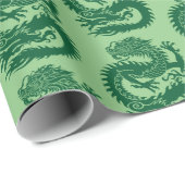 Traditioneel Chinees drakenpapier Cadeaupapier (Rol Hoek)