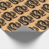 Traditioneel Chinees drakenpapier Cadeaupapier (Hoek)