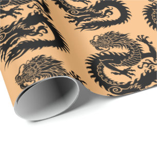 Traditioneel Chinees drakenpapier Cadeaupapier