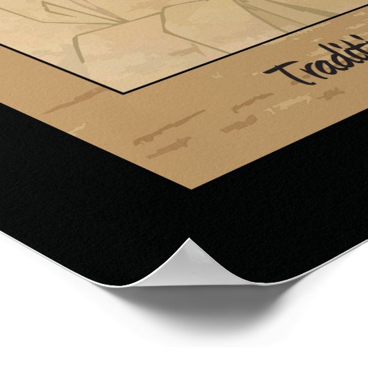 Traditioneel Chinees gezegde, pijnlijk Poster (Hoek)