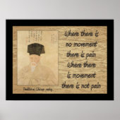 Traditioneel Chinees gezegde, pijnlijk Poster (Voorkant)