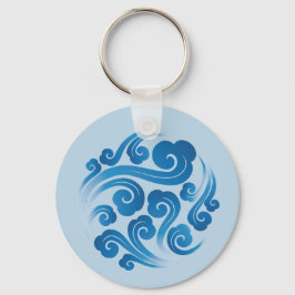 traditioneel Chinees gunstig wolkenpatroon Sleutelhanger