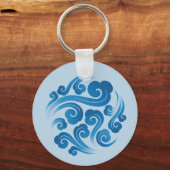 traditioneel Chinees gunstig wolkenpatroon Sleutelhanger (Voorkant)