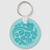 traditioneel Chinees gunstig wolkenpatroon Sleutelhanger (Achterkant)