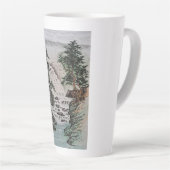 Traditioneel Chinees Inkt Schilderen Latte Mok (Rechterhoek)